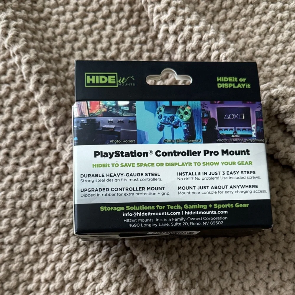 Black Controller Wall Mount for PlayStation